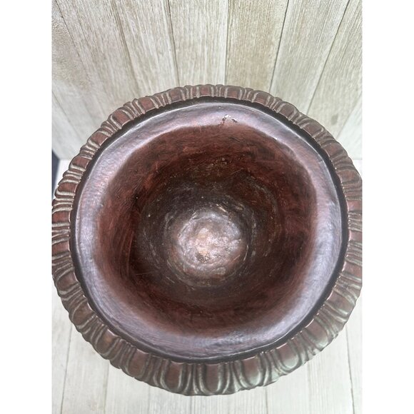 Vintage Resin Decorative Vase Planter Footed Garden Decor 10" Tall 7" Diameter - Picture 2 of 8